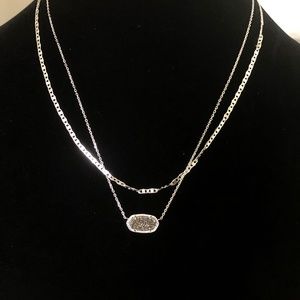 New Kendra Scott Multi Silver Platinum NecklAce